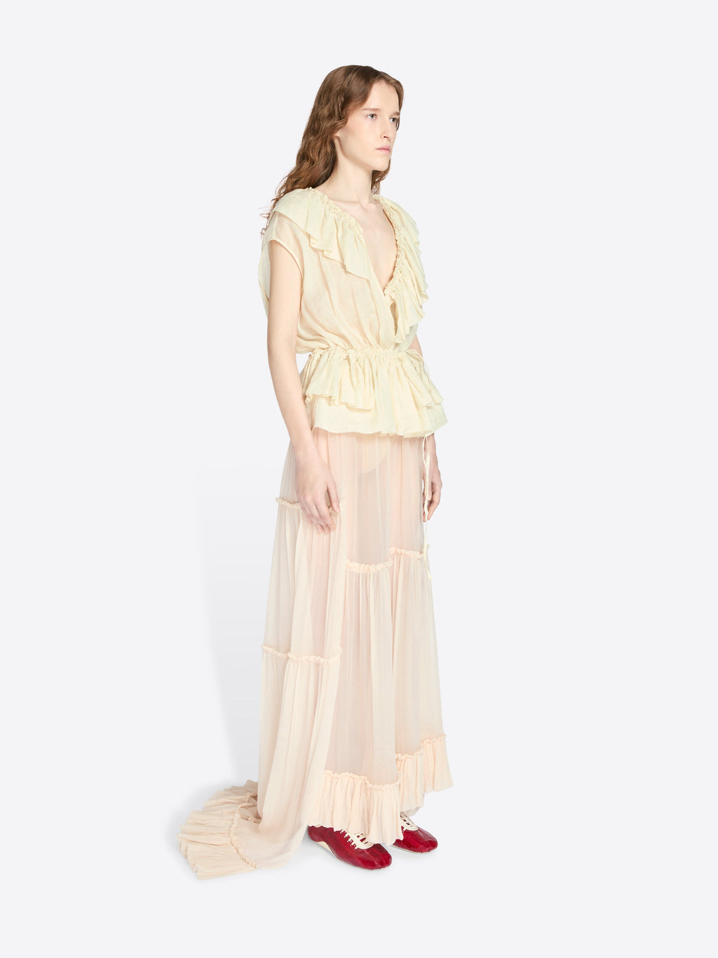 Muslin Ruffled Top