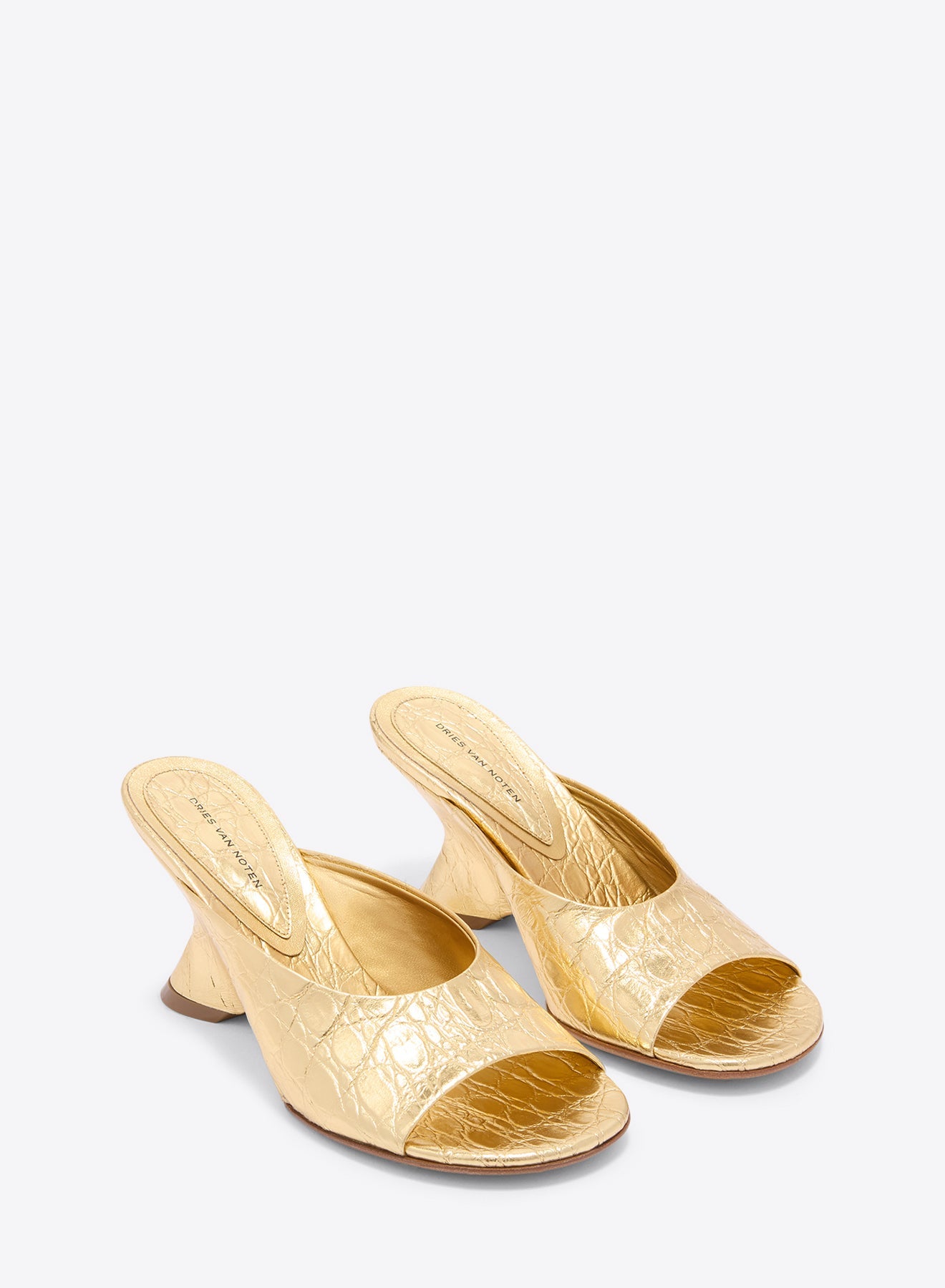 Open-Toe Leather Mules